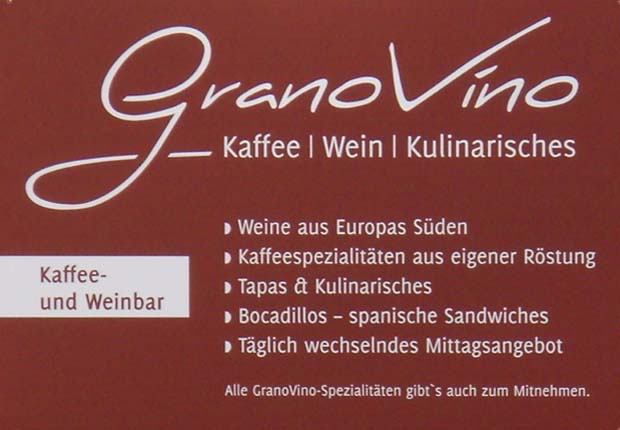 GranoVino-Schild GranoVino-Schild