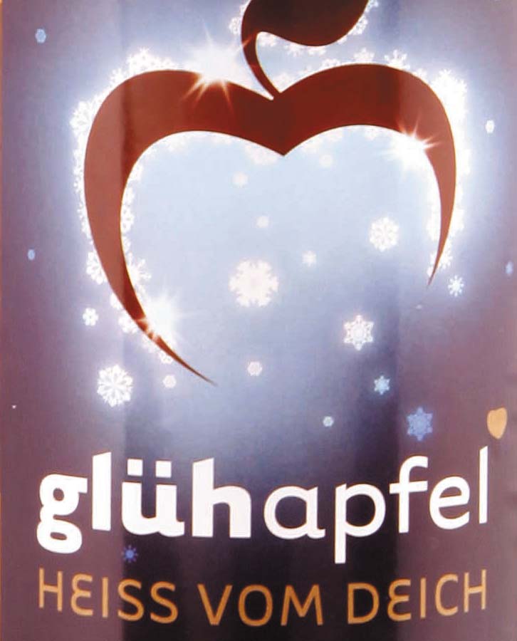 Glühapfel, heiss vom Deich