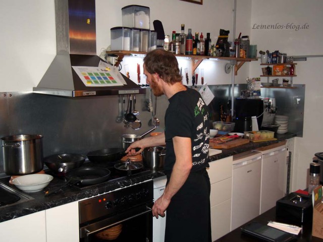 Die kleine Küche vom Bistro "Der Smutje"