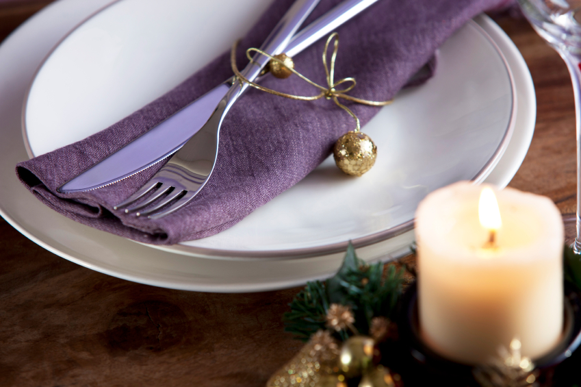 Weihnachtliche Tischdekoration