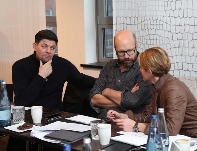 Tim Mälzer, Patrick Rüther und Yvonne Tschebull