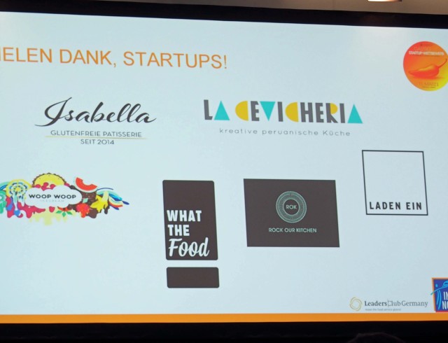 Konzepte des Finales zum Gastro Startup-Wettbewerb 2016