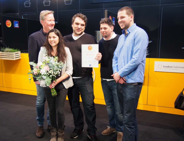 Gewinner des Gastro Startup-Wettbewerbs 2016 mit Tim Mälzer