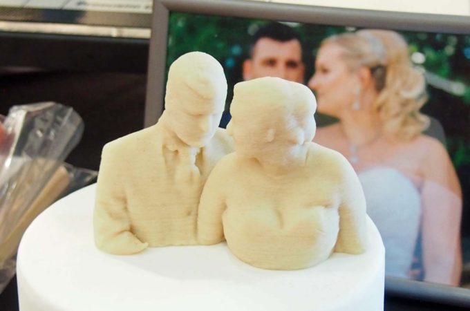 Marzipan-Skulptur aus dem 3D-Drucker