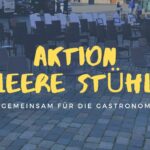 Aktion "Leere Stühle" - rettet die Gastronomie