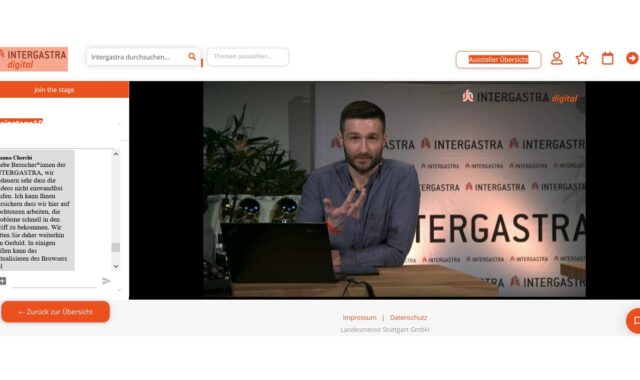 Intergastra digital - Coffee Morning Talk mit Christian Ullrich Intergastra digital - Coffee Morning Talk mit Christian Ullrich