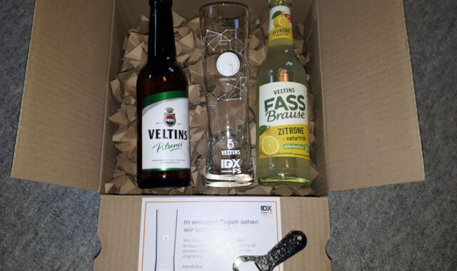 Veltins und Rastal Überraschungsbox zur Internorga Networking Lounge