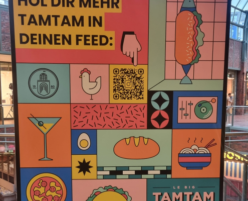 Le big Tam Tam: Warten auf die Eröffnung