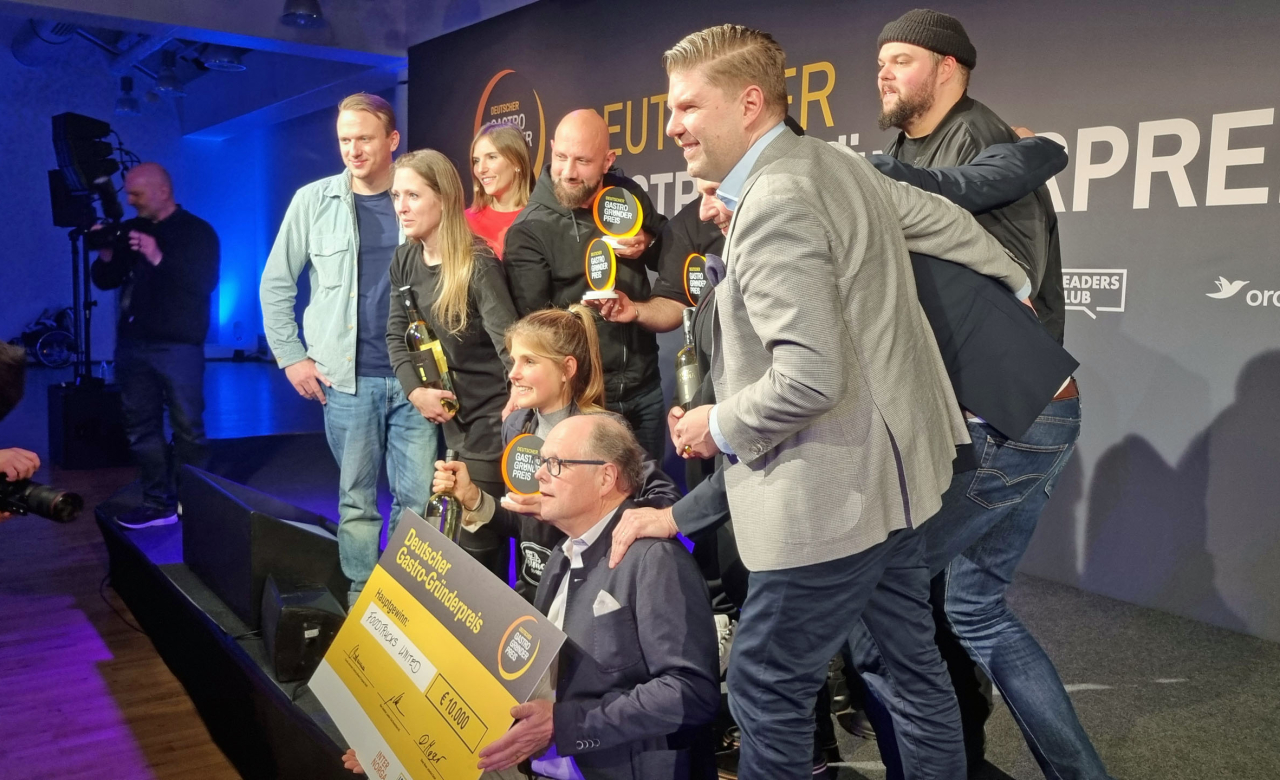 Aufstellung zum Gastro-Gründerpreis Siegerfoto 2024
