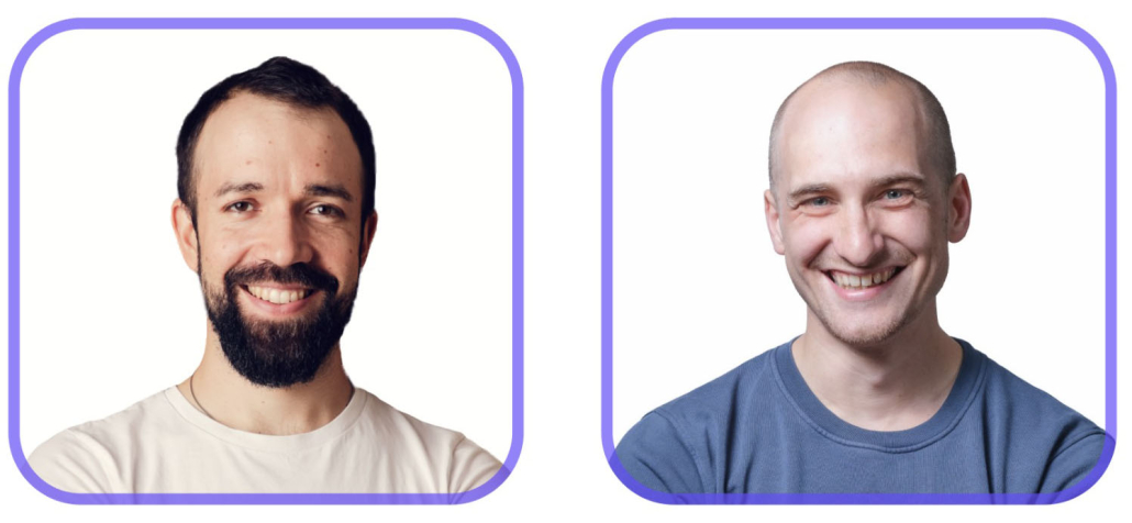 Robin Brandt und Marwin Budniok, Gründer Saluun (digitale Speisekarte)