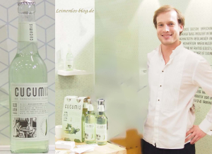 Cucumis - Erfrischungsgetränk auf Gurkensaftbasis mit einem Hauch Basilikum. Die Gründeridee stammt vom Gastro-Seiteneinsteiger Vasko Emmanuel Kulke