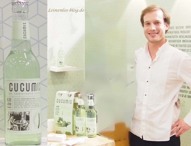 Cucumis - Erfrischungsgetränk auf Gurkensaftbasis mit einem Hauch Basilikum. Die Gründeridee stammt vom Gastro-Seiteneinsteiger Vasko Emmanuel Kulke