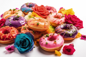 Colourful donuts